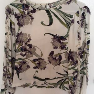 club monaco floral top